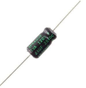 Capacitor Sprague Atom 25uF 50V