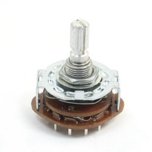 Switch rotary 5 way 2 poles PCB