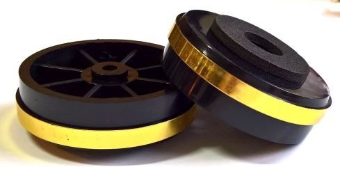 Plastic Foot 50 x 15 gold/black