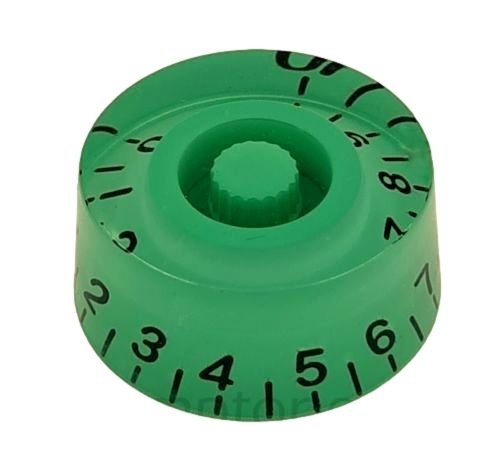 Knob guitar Epiphone style, green / black