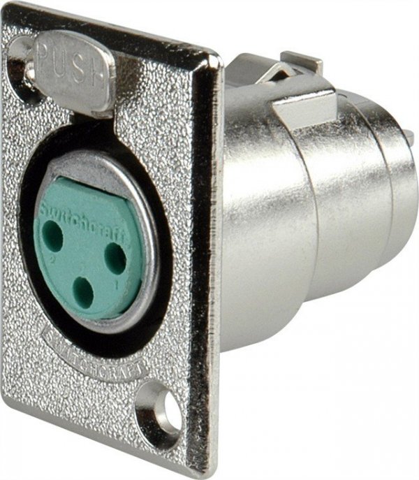 Jack - XLR female D3F Switchcraft