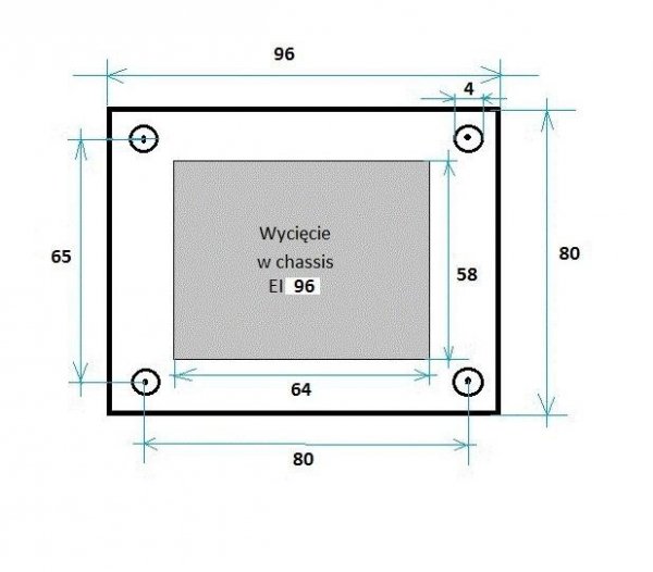 Power transformer PT50L150 - 50W laydown