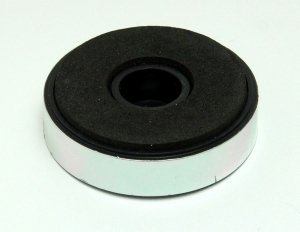 Plastic Foot 40x10 silver