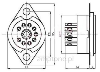 Socket 9 Pin Gold type3