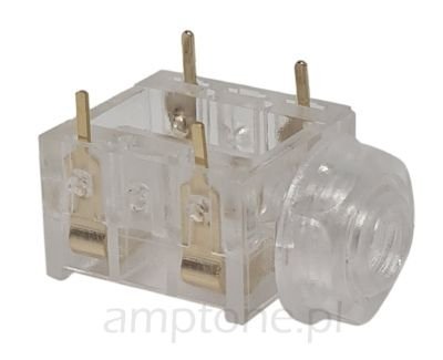 Jack 6,3mm mono, ST Professional, PCB, clear