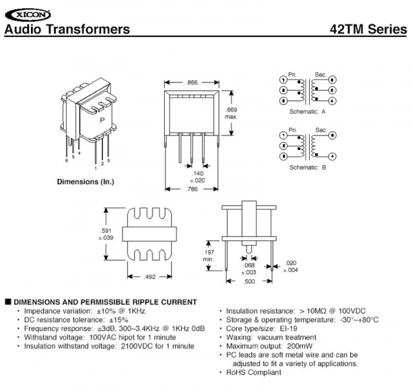 Transformator 42TM013