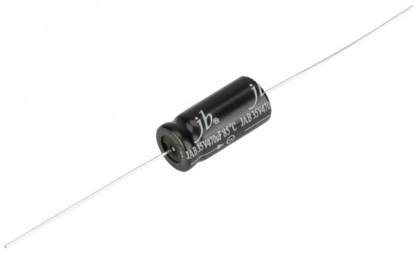 JB capacitor 22uF 25V JAB osiowy