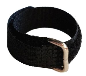 Opaska rzepowa do kabli czarna Velcro 10x120mm