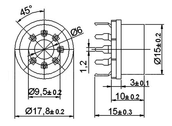 Podstawka 7pin druk typ2 heptal