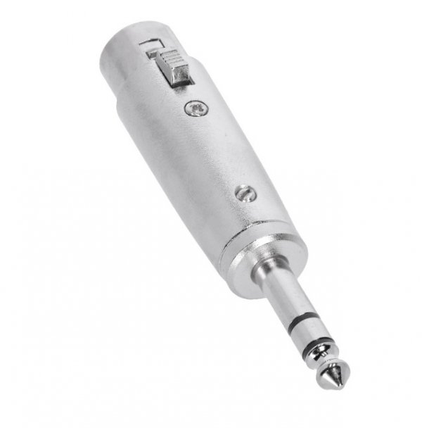 Adapter XLR żeński 3p na wtyk jack stereo