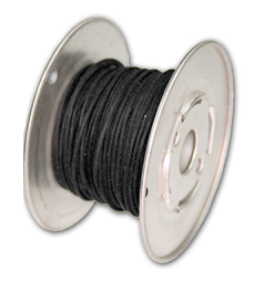Kabel vintage czarny solid 0,35mm2