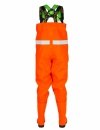 WATERPROOF FLUO CHEST WADERS MAX S5 (SAFETY BOOTS S5 AND KNEE REINFORCEMENT) SBM01 FLUO