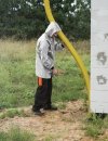 Kurtka wodoochronna zapinana na zamek 3/4, kurtka posiada kryte napy
