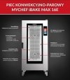 Piec konwekcyjno-parowy elektryczny | z wózkiem | piekarniczo-cukierniczy | automatyczny system myjący | 16x600x400 |  34,7 kW | 400 V | Mychef iBake MAX 16E