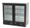 Barowa szafa chłodnicza RQ-208HCM | drzwi skrzydłowe | 2-drzwiowa | 227l
