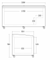 Zamrażarka chłodziarka skrzyniowa SIF700C | sklepowa | boneta | od 7 °C do -24°C | 670 l