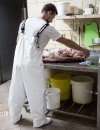 Spodnie ogrodniczki z dopuszczeniem do spozywki ( dla przem. spożywczego) 