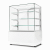 Witryna cukiernicza neutralna Dolce Visione Neutro Premium 900 | wnętrze ze stali nierdzewnej | 900x670x1300 mm