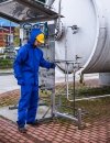 Ubranie wodoochronne antystatyczne [kurtka 3/4 i spodnie ogrodniczki]