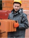 Kurtka wodoochronna zapinana na zamek + stójka + rynienka