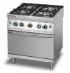 Kuchnia gazowa 4-palnikowa z piekarnikiem gazowym GN2/1 L900.KG4 PG Lozamet