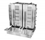 Gyros | opiekacz gazowy do kebaba podwójny | 5+5 palników | wsad 160kg  KLG225-T