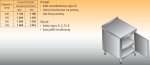 Stół roboczy z szafką lo 115 500/700