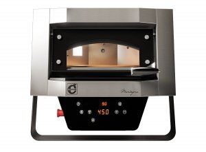 Piec do pizzy obrotowy Mantegna | MN40/1DG-P | elektryczny | max.500 °C | 1x40cm | 4 kW | 670x664x605 mm