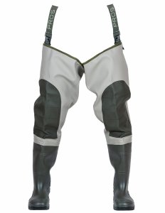WATERPROOF THIGH WADERS PREMIUM 400P WITH KNEE REINFORCEMENT WRP02
