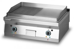 Grill płytowy elektryczny - płyta 1/2 ryflowana+1/2 gładka L900.GPE900RG Lozamet