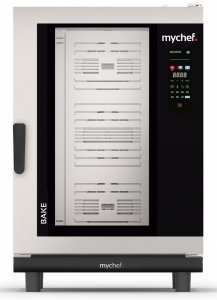 Piec konwekcyjno-parowy elektryczny | piekarniczo-cukierniczy | automatyczny system myjący | 10x600x400 |  18,9 kW | 400 V | Mychef BAKE MASTER 10E  TSC | System TSC - najwyższa stabilność temperatury