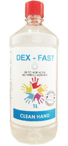 Żel do higienicznej dezynfekcji skóry rąk Dex–Fast | 1 litr | od ręki