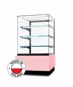 Witryna cukiernicza neutralna Dolce Visione  Neutro  Premium 700 | 700x670x1300 mm