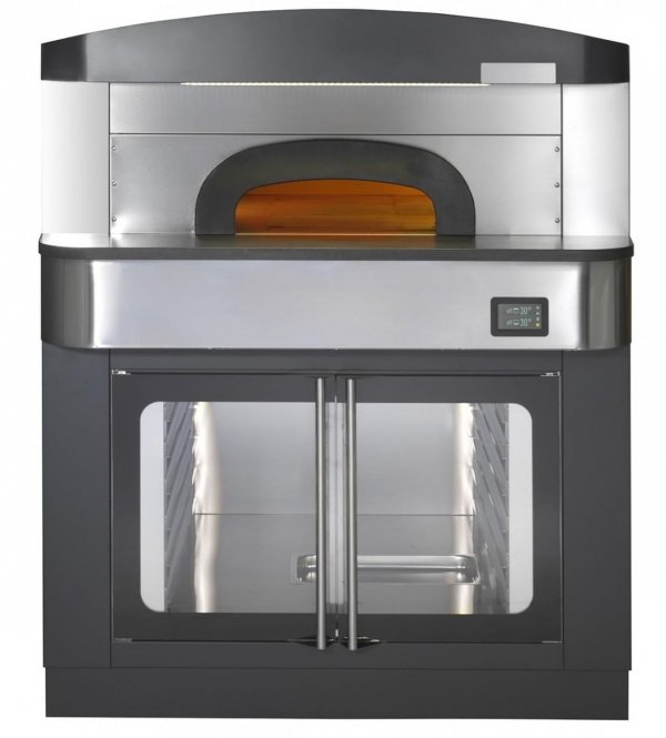 Piec do pizzy neapolitańskiej | elektryczny | komora rozrostu | okap | 9x30 cm | 515 °C | 550 9C