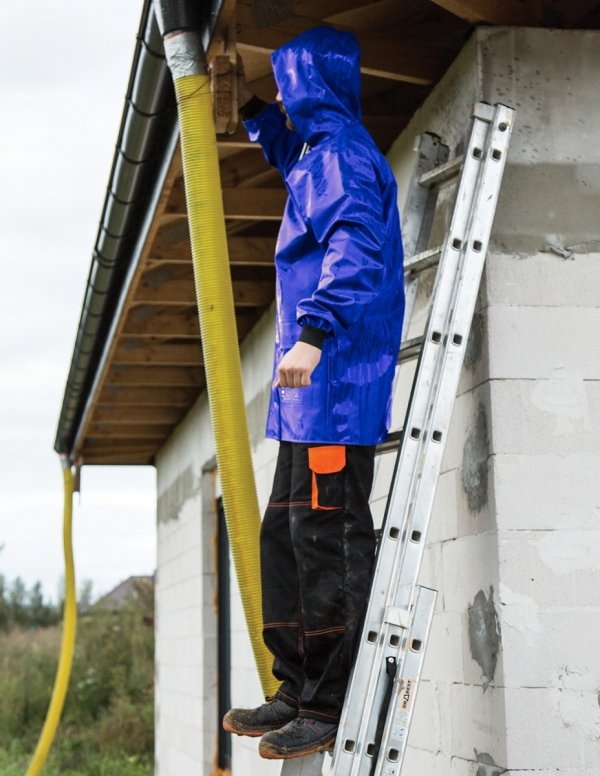 WASSERSCHUTZJACKE 3/4 (REIΒERSCHLUSS UND DRUCKKNÖPFE) MODELL 616