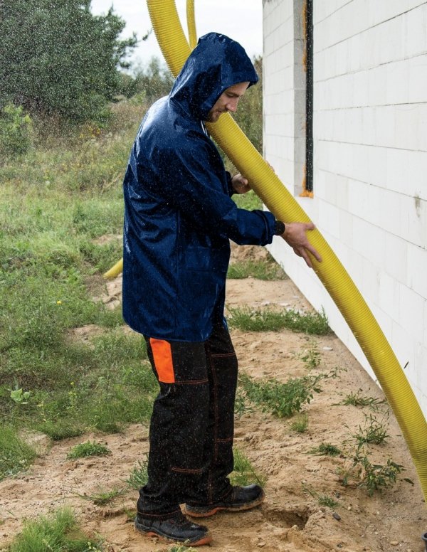 WASSERSCHUTZJACKE 3/4 (REIΒERSCHLUSS UND DRUCKKNÖPFE) MODELL 616