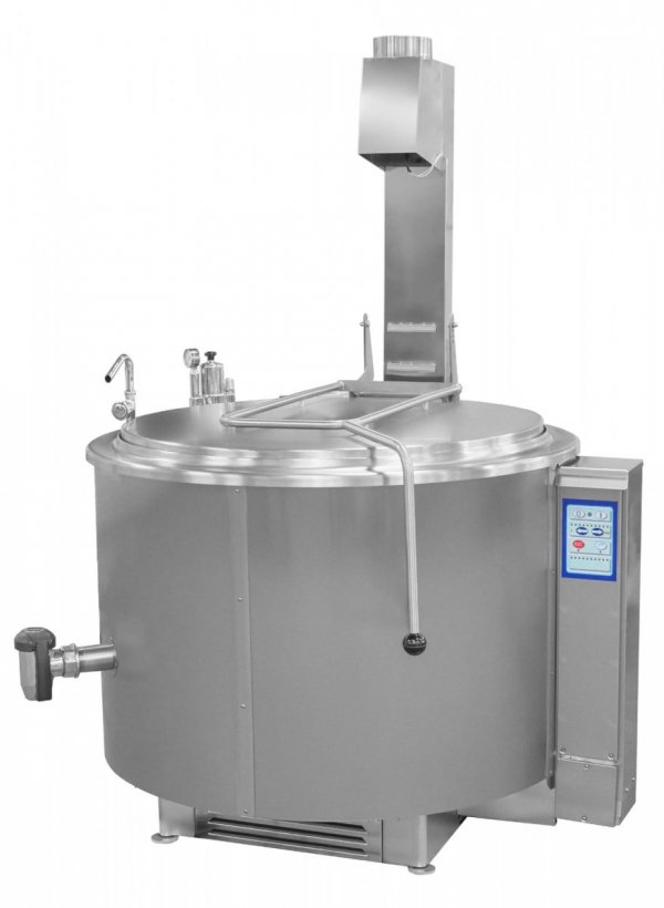 Kocioł warzelny gazowy z grzaniem pośrednim | opcja mieszadła | 48 kW | 500 l | 1320x1330x1180 mm | RQK-501GR