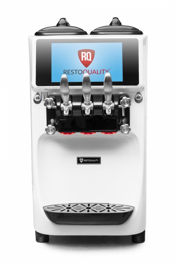 Maszyna do lodów włoskich RQ32E PRO | 2 smaki + mix | pompa napowietrzająca | nocne chłodzenie | duży wyświetlacz | nastawna | 32l