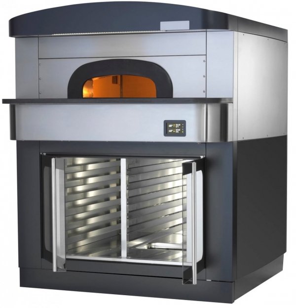 Piec do pizzy neapolitańskiej | elektryczny | komora rozrostu | okap | 6x30 cm | 515 °C | 550 6C