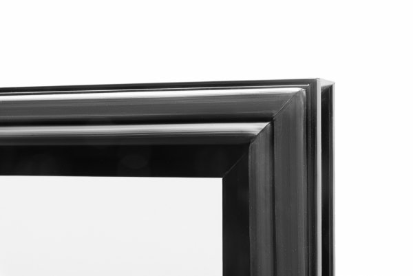 Szafa chłodnicza przeszklona czarna RQ380FC | 552x610x1918 mm | 380 l