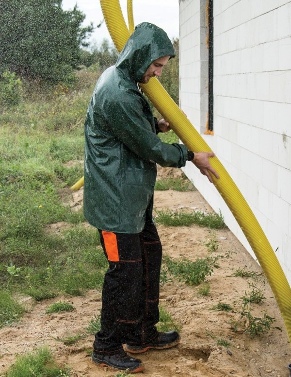 WASSERSCHUTZJACKE 3/4 (REIΒERSCHLUSS UND DRUCKKNÖPFE) MODELL 616
