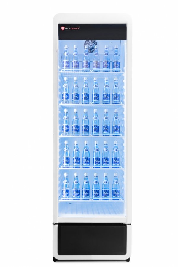 Szafa chłodnicza przeszklona biała RQ380 | 595x600x1870 mm | 377 l