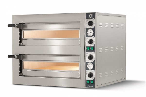 Piec do pizzy elektryczny Cuppone Tiziano | dwukomorowy | 4+4x30 | TZ430/2M