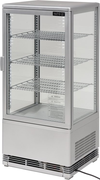 WITRYNA CHŁODNICZA 78L 42x38x96 SREBRNA