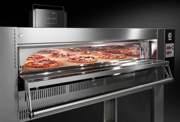 Piec do pizzy Cuppone Giorgione | GR435/1D | gazowy | 4x36 cm | 15 kW | 1230x1120x810 mm