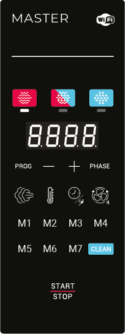 Piec konwekcyjno-parowy elektryczny | automatyczny system myjący | 4xGN1/1 | 6,3 kW | 400 V | Mychef COOK MASTER 041E