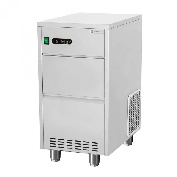 Kostkarka do lodu | 24kg/24h | zasobnik 5kg |  czynnik R290 | chłodzona wodą | 330x470x580mm | RQ24W