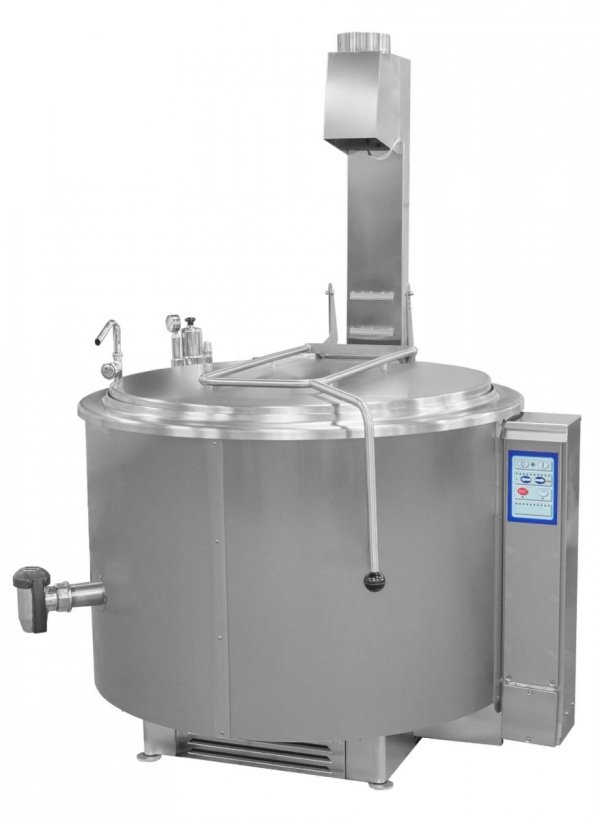 Kocioł warzelny gazowy z grzaniem pośrednim | opcja mieszadła | 48 kW | 300 l | 1320x1330x1070 mm | RQK-401GR