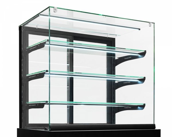 Witryna cukiernicza chłodnicza Dolce Visione Premium 700 | podświetlany cokół | 700x670x1300 mm
