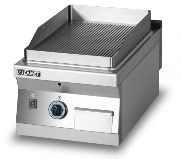 Grill płytowy gazowy-płyta ryflowana L900.GPG450R Lozamet
